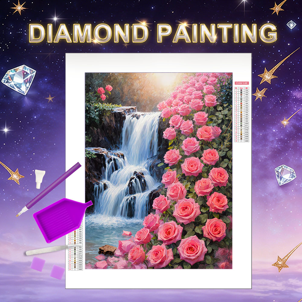 Resin Art Rose - HUACAN Diamond Mosaic Kits Rose Flower