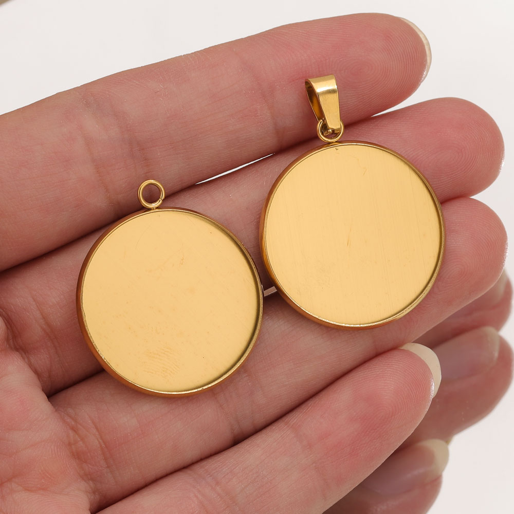 Resin Art Box - 10pcs Stainless Steel Gold Pendants Resin