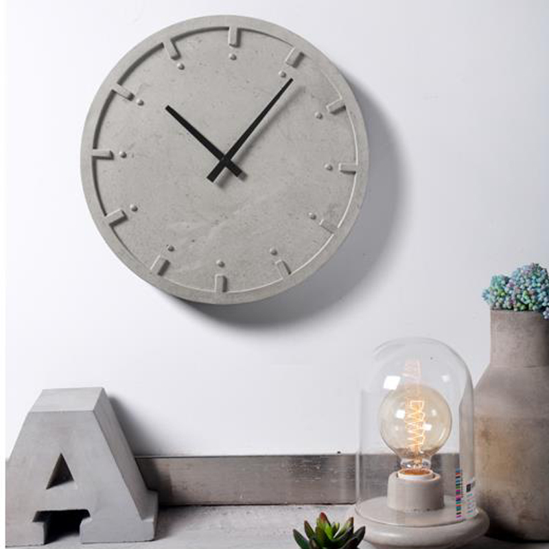 Resin Art Clock - Circular concrete wall clock silicone mold