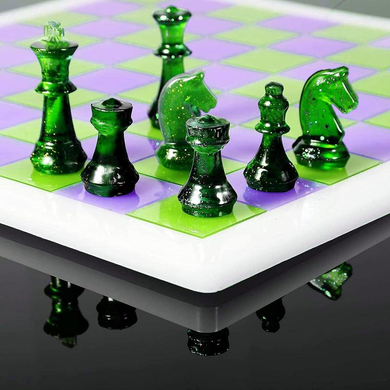 Resin Chess Set Mold With Ches - Resin Art Kit With Molds review and price