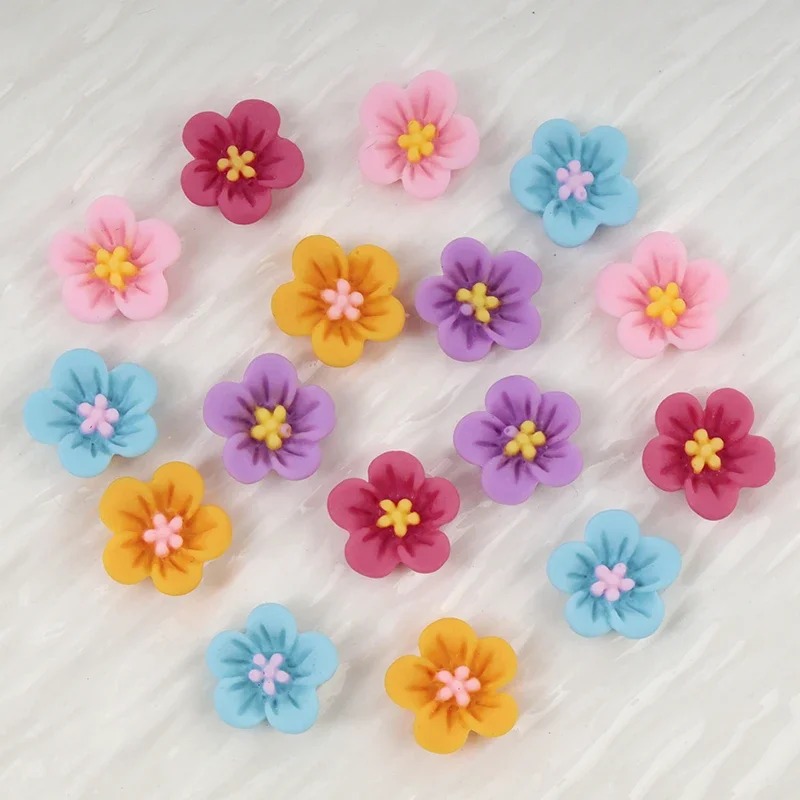 50pcs Mini Flower Nail Art Res - Resin Art Earrings Material review and price