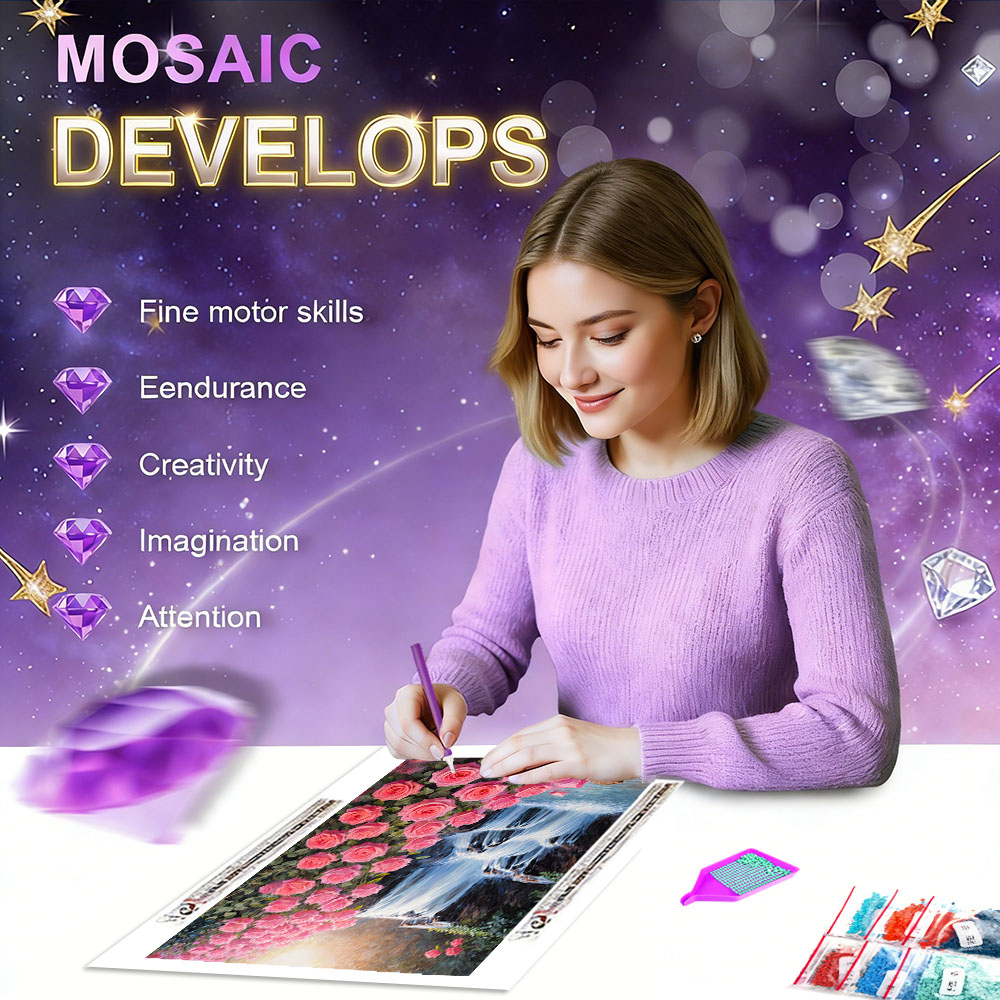 HUACAN Diamond Mosaic Kits Ros - Resin Art Rose review and price