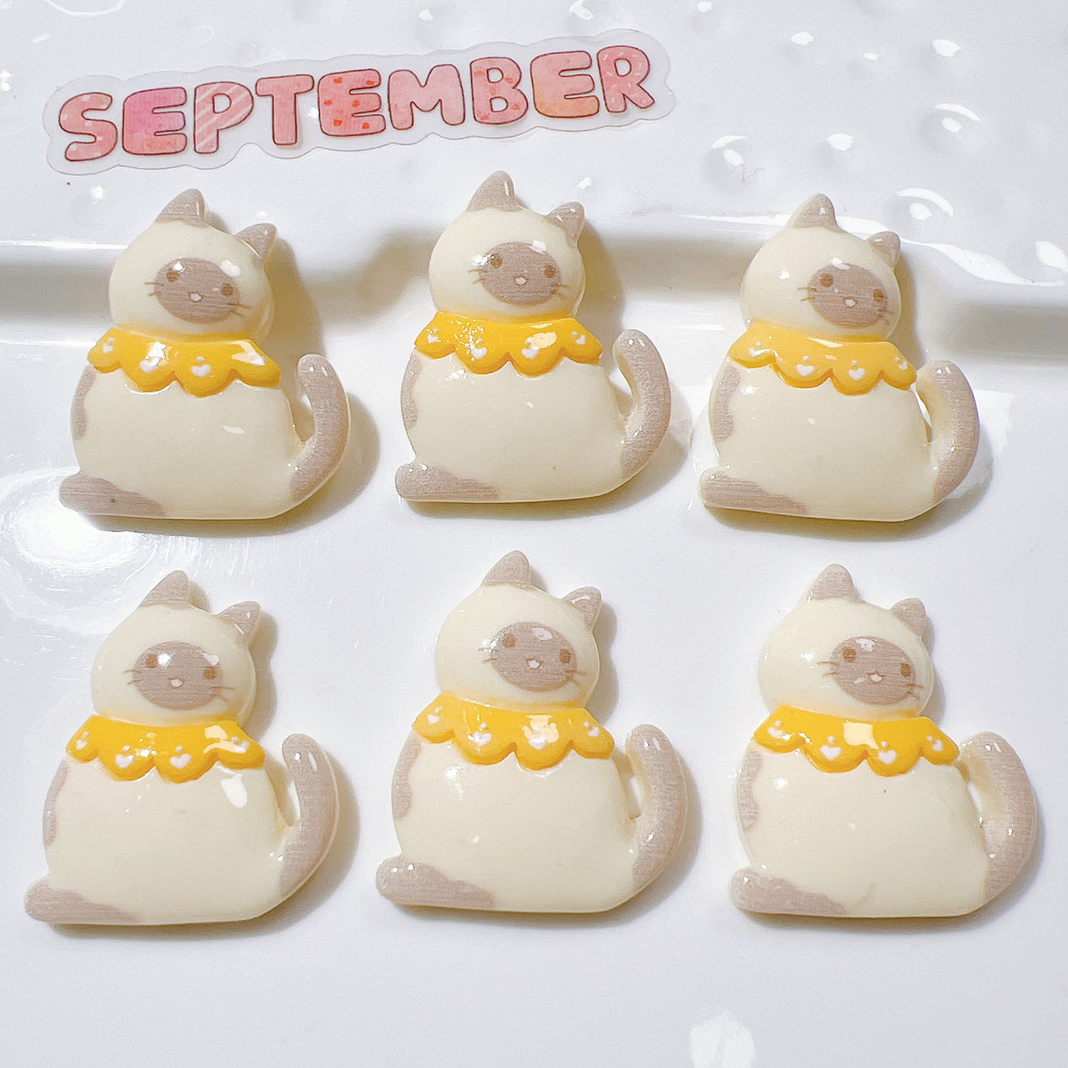 10/20Pcs Cute Bowknot Cat Flat - Resin Art Earrings Material review and price