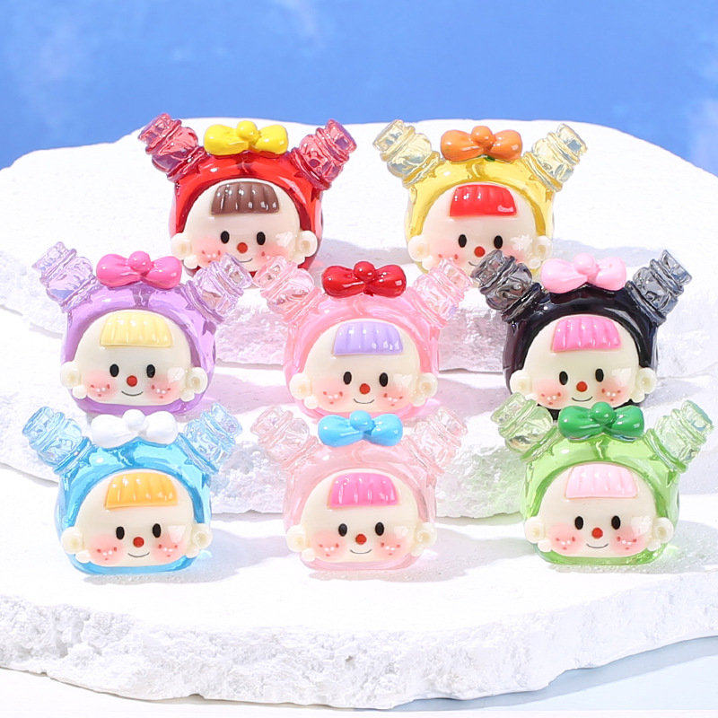 4Pcs Transparent Doll Head Res - Resin Art Earrings Material review and price