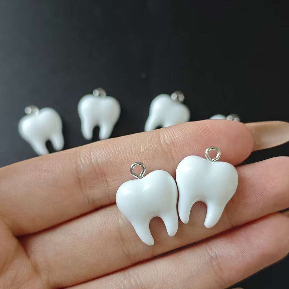 10pcs Cute White Teeth Resin P - Resin Art Supplies Near Me review and price