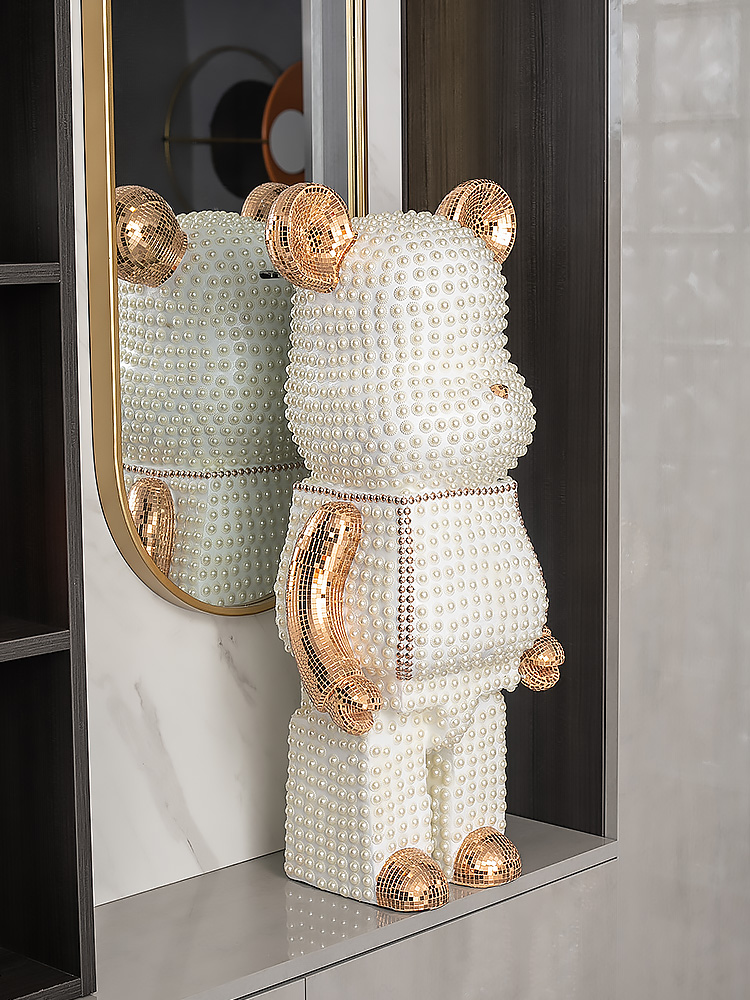 Cartoon Bear Ornament Home Dec - Resin Art In Floor review and price