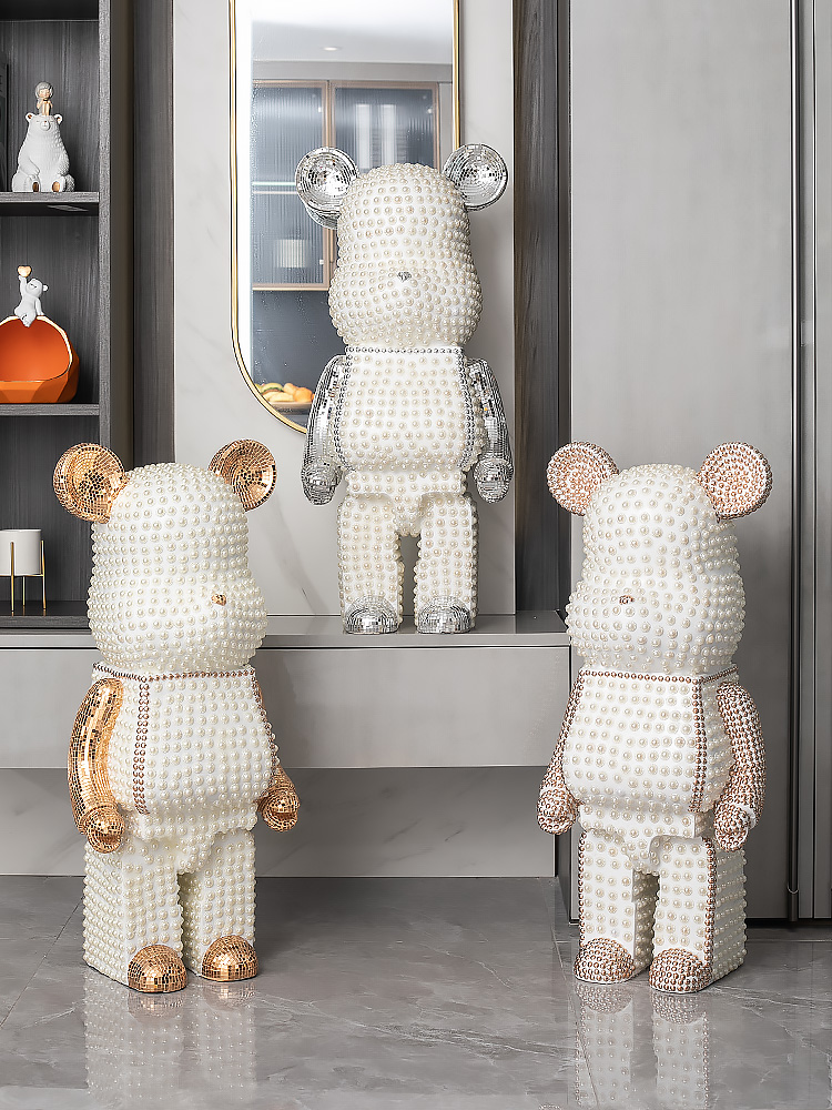 Cartoon Bear Ornament Home Dec - Resin Art In Floor review and price
