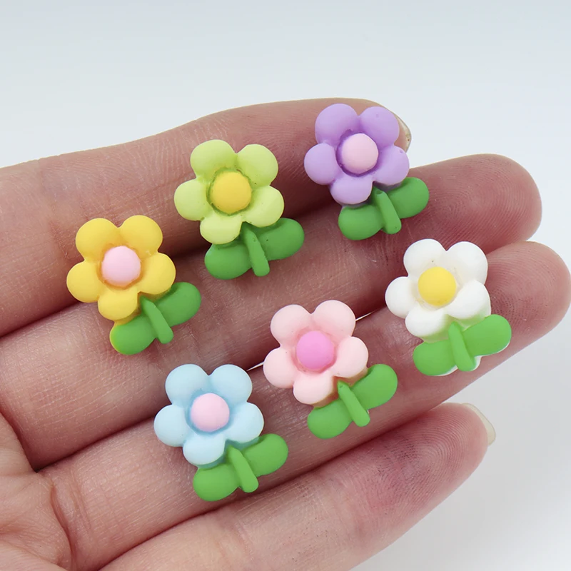 20/100Pcs Mini Flowers DIY Res - Resin Art Earrings Material review and price