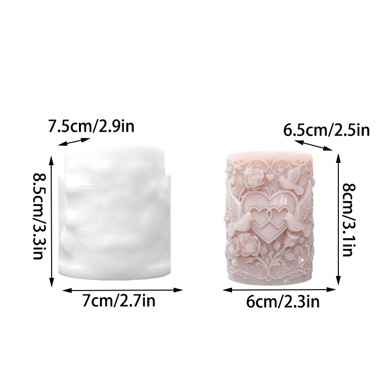 Double Heart Connected White D - Resin Art Rose review and price