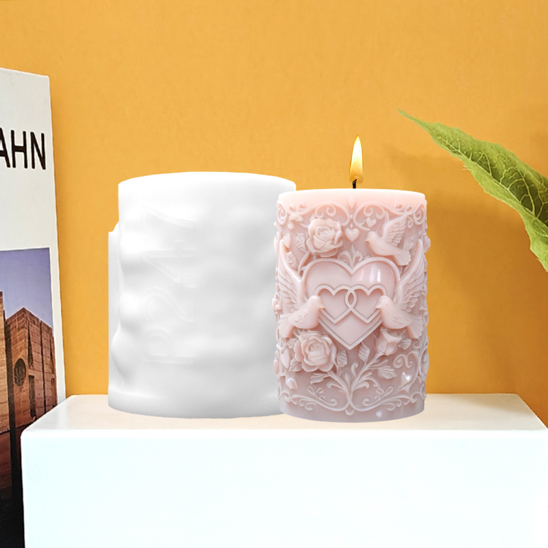 Double Heart Connected White D - Resin Art Rose review and price