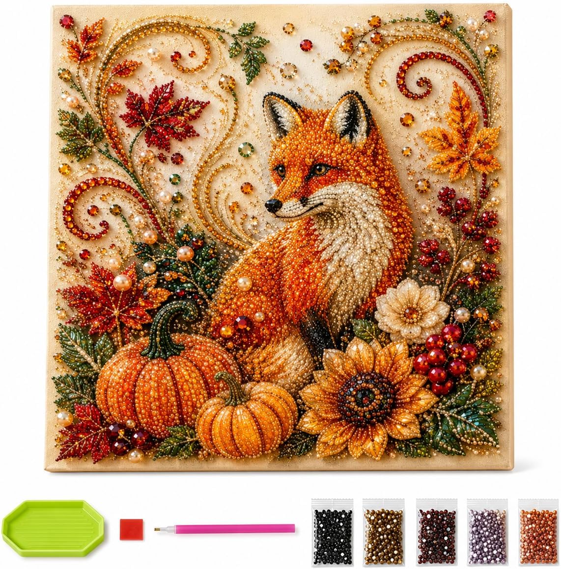 Autumn Diamond Pearl Painting  - Resin Art Flowers review and price