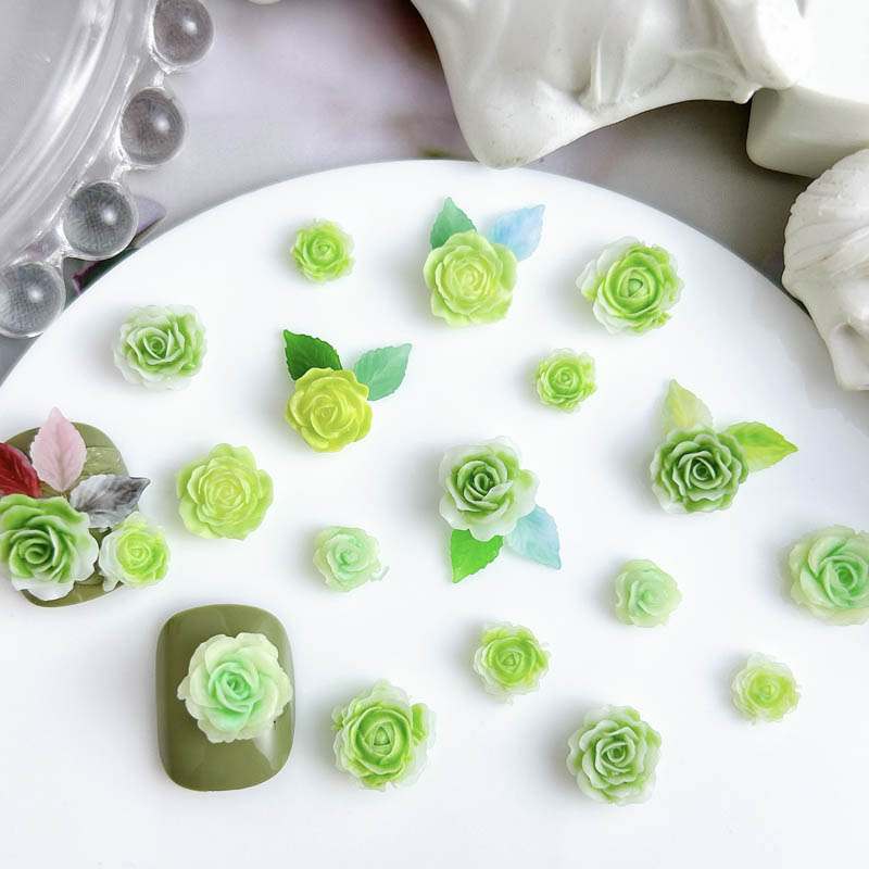 50pcs Random Mixed Resin Rose  - Resin Art Rose review and price
