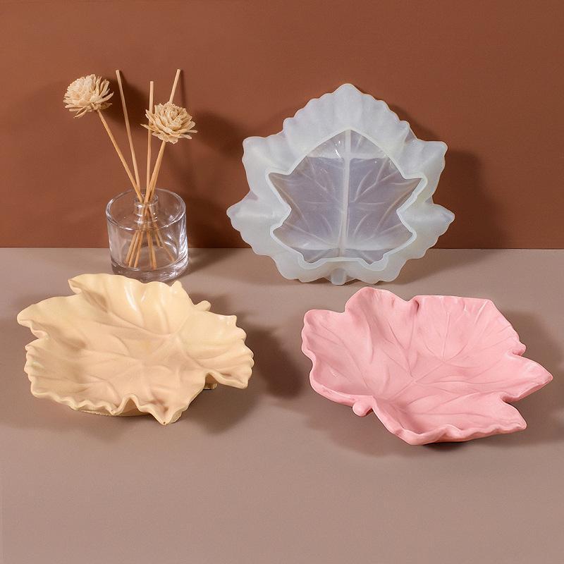 3D Leaf Ash Tray Resin Mold Si - Resin Art Coasters review and price