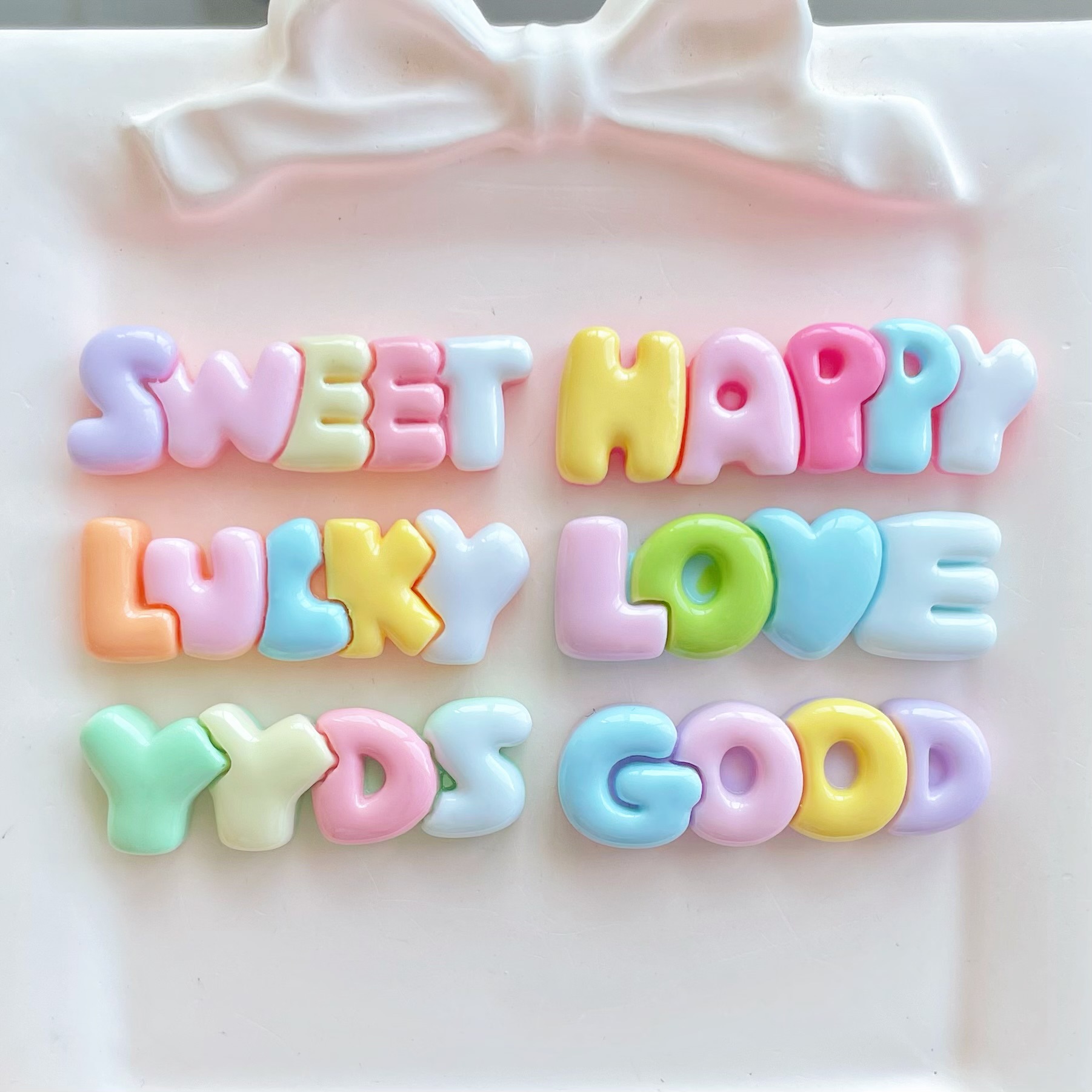 10-30Pcs Color Letter Planar R - Resin Art Earrings Material review and price