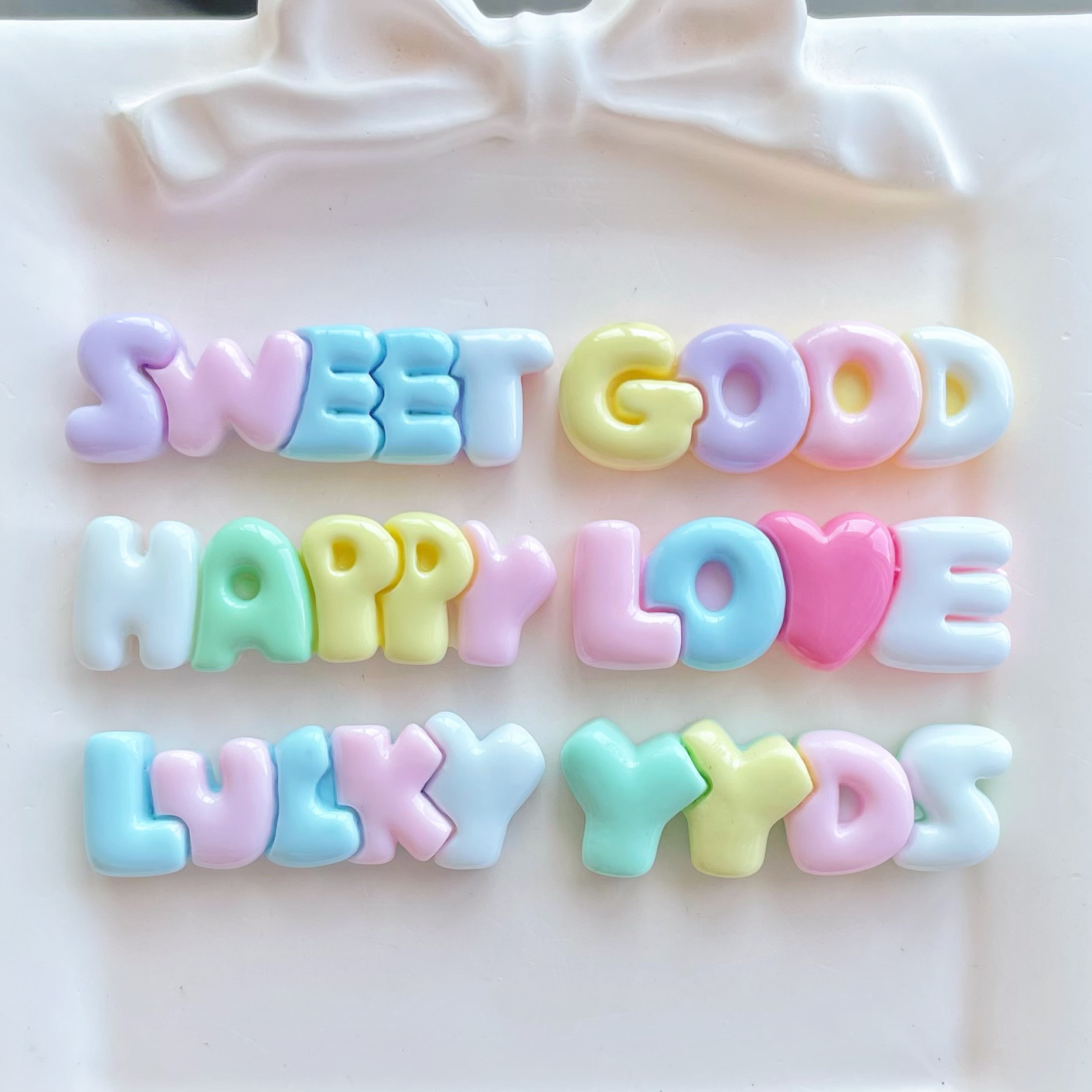 10-30Pcs Color Letter Planar R - Resin Art Earrings Material review and price