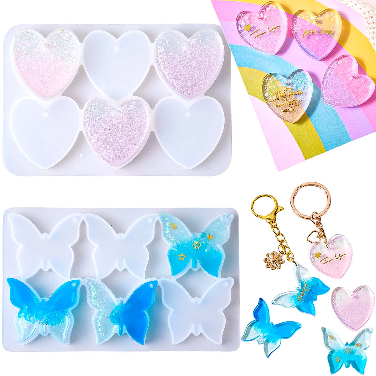 Six-hole with Holes Earring Si - Resin Art Kit With Molds review and price