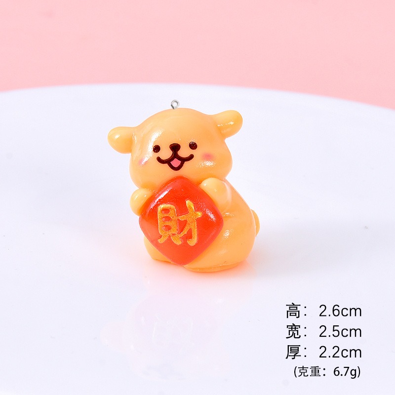 5Pcs Cartoon Dog Resin Charms  - Resin Art Earrings Material review and price