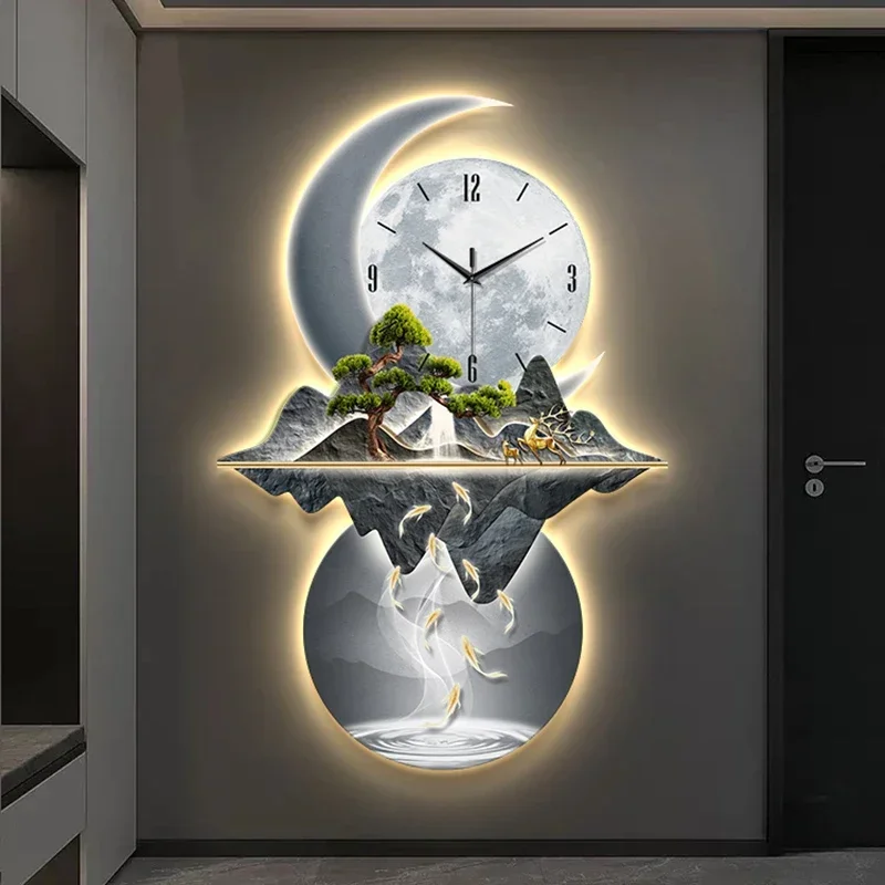 Art Mural Wall Clocks Led Mode - Resin Art Clock review and price