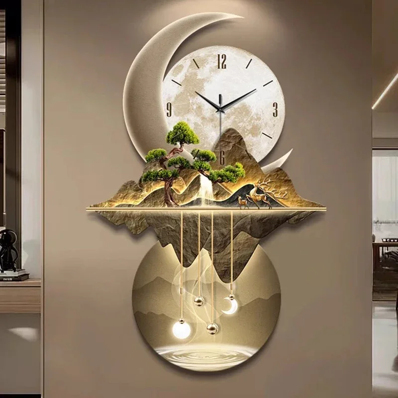 Art Mural Wall Clocks Led Mode - Resin Art Clock review and price