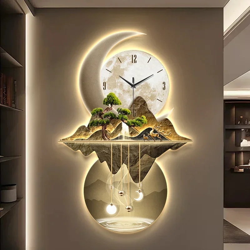 Art Mural Wall Clocks Led Mode - Resin Art Clock review and price