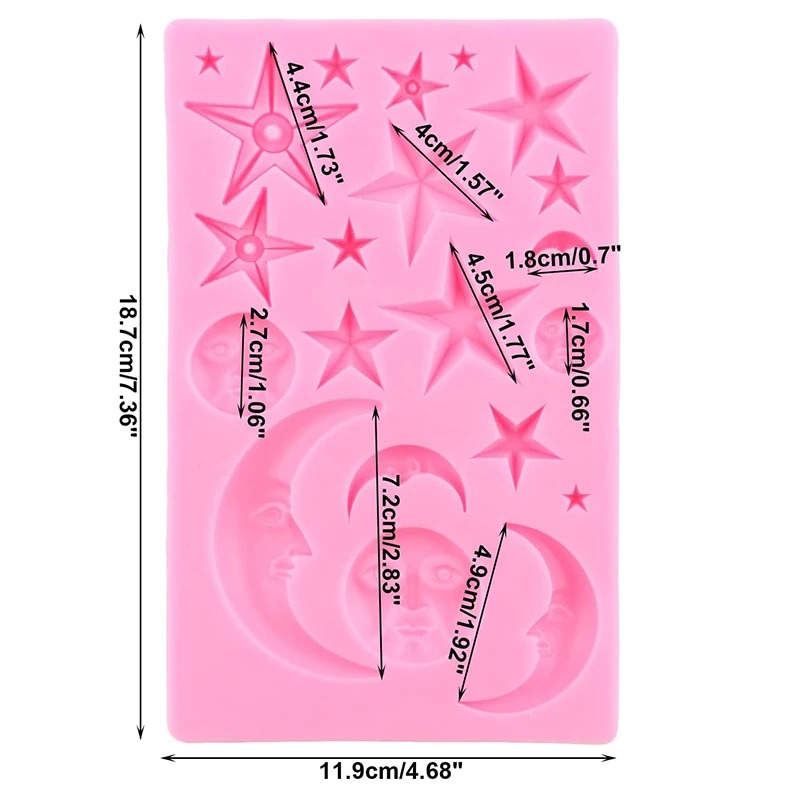 Sun Face Moon Stars Polymer Cl - Resin Art Kit With Molds review and price