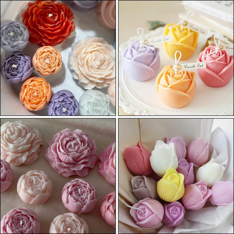 Five-Piece SetDIYFloral Candle - Resin Art Gel review and price