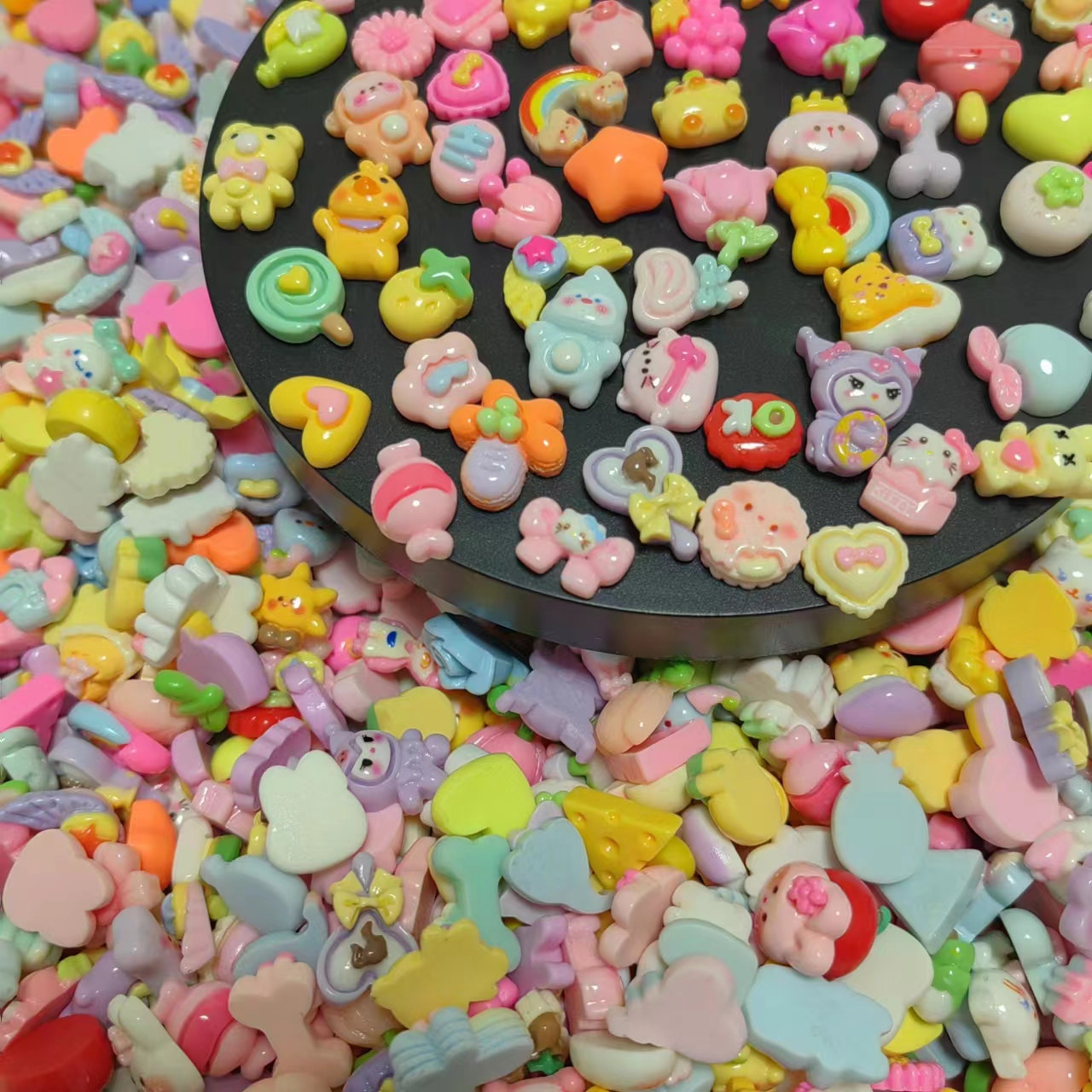 30/60Pcs Cute Resin Sweet Cand - Resin Art Earrings Material review and price