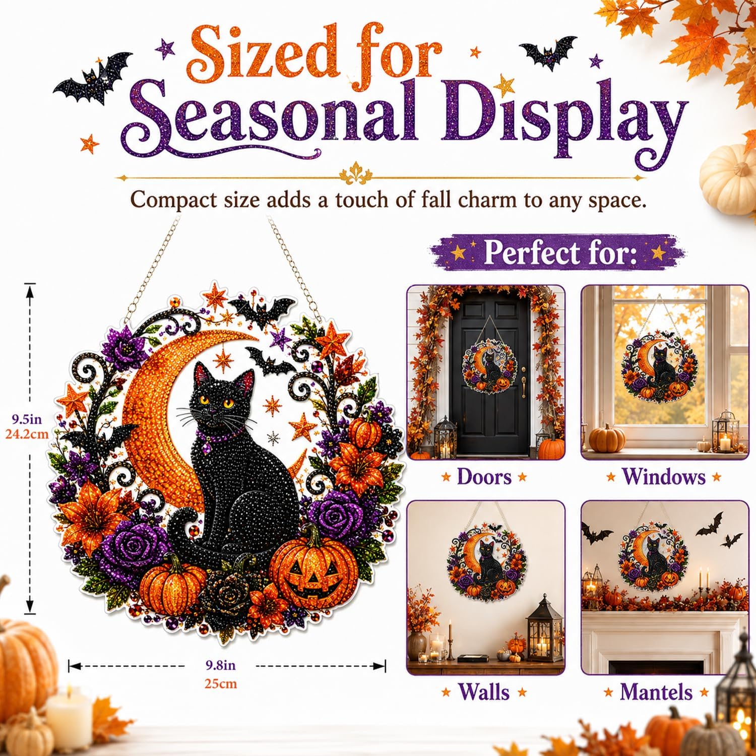 Halloween Pumpkins Diamond Art - Resin Art Flowers review and price