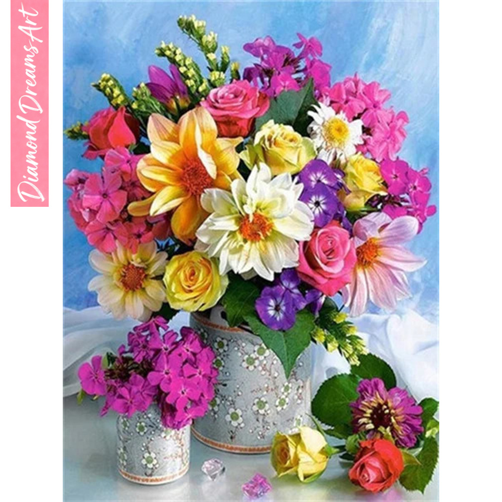 Full Diamond Mosaic Flower 5D  - Resin Art Flowers review and price