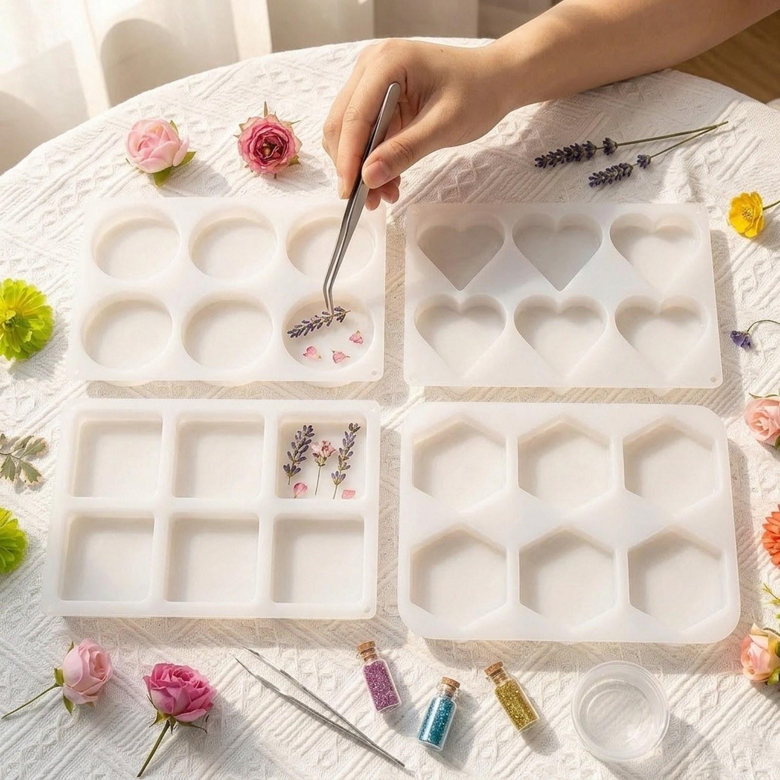 4Pcs Deep Resin Coaster Molds  - Resin Art Coasters review and price