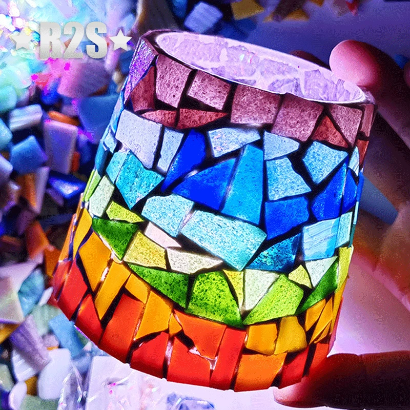 100g Mosaic Tiles Stained Glas - Resin Art Coasters review and price