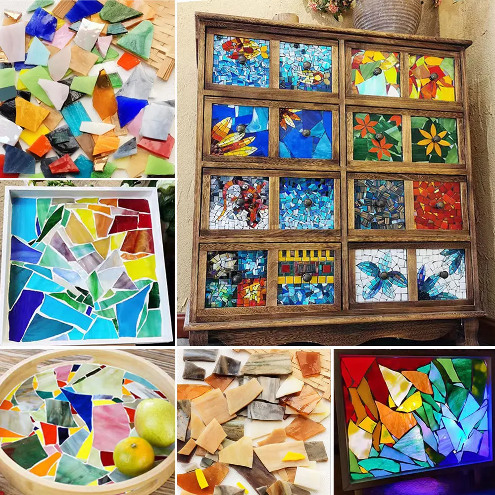 100g Mosaic Tiles Stained Glas - Resin Art Coasters review and price
