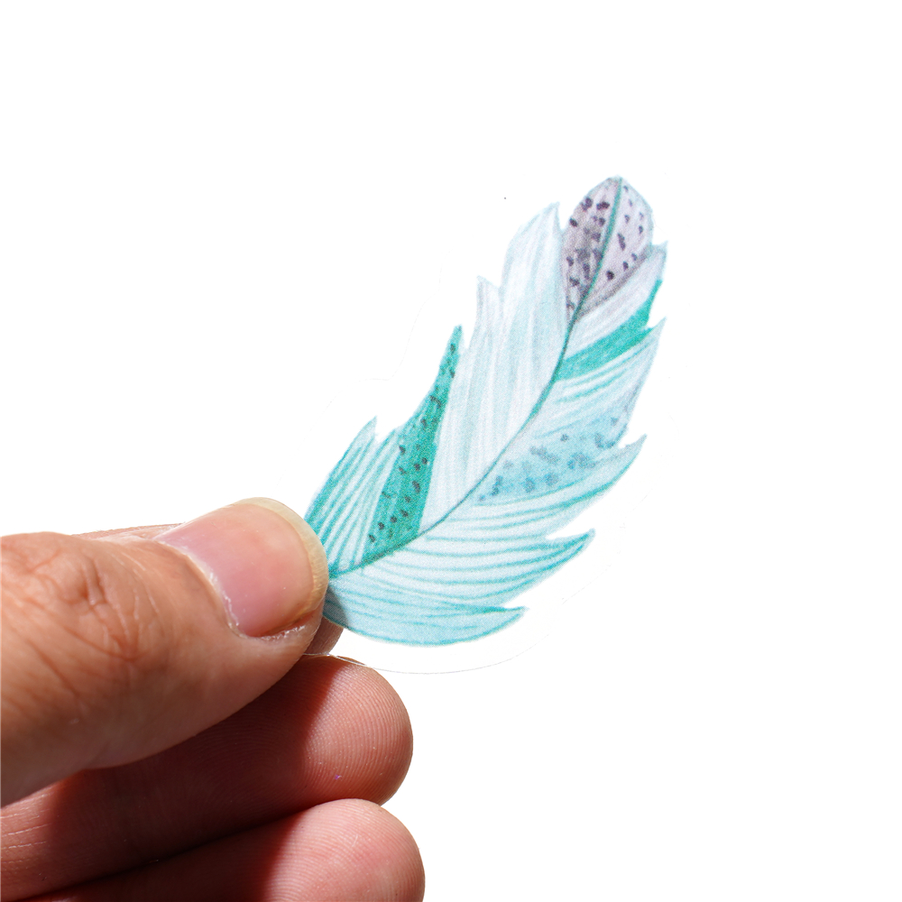 40pcs/Pack Feather Stickers De - Resin Art Sticker review and price