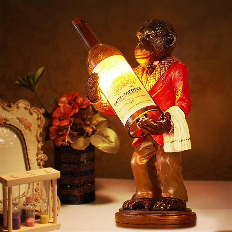 Retro Monkey Lamp Vintage Resi - Resin Art In Floor review and price