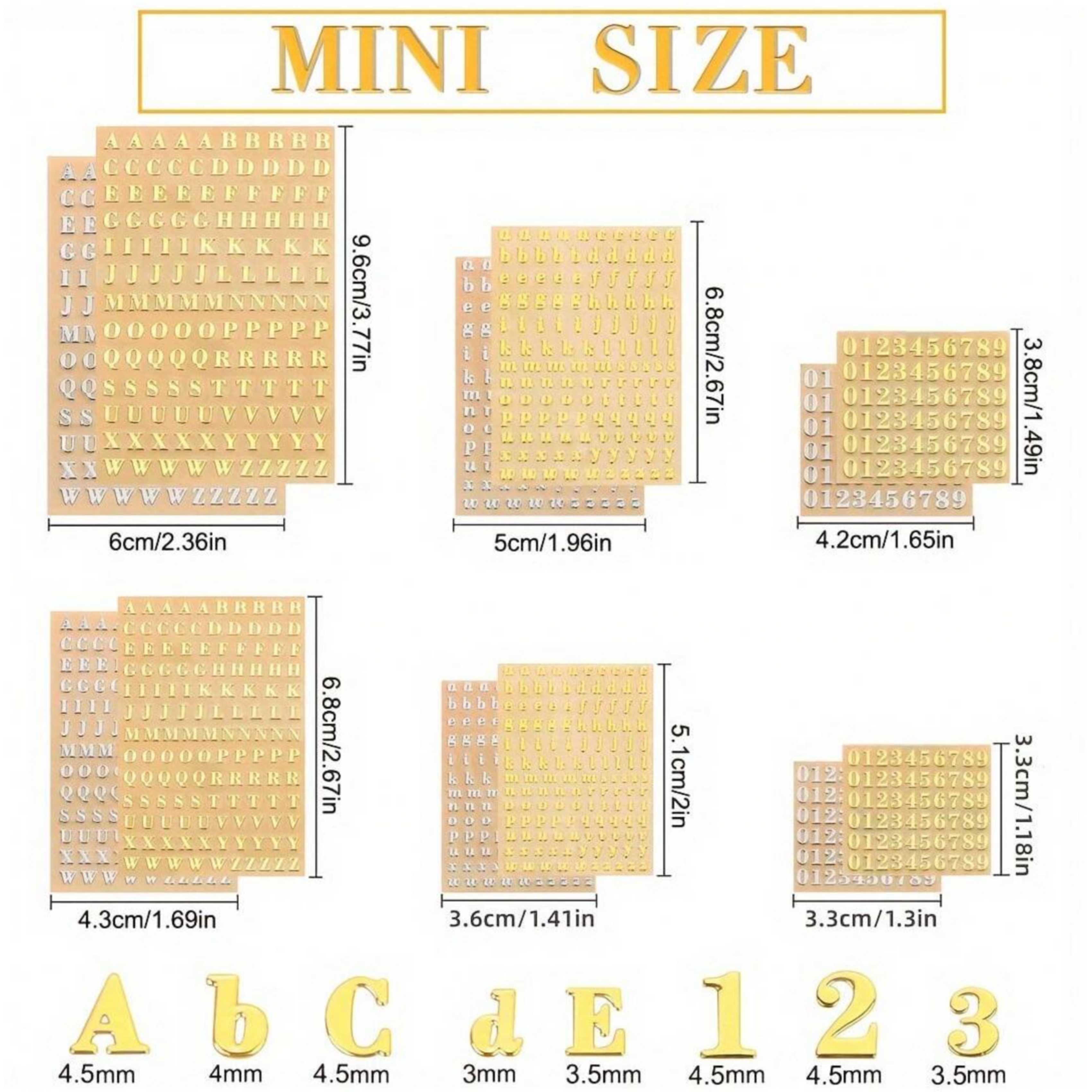 12 Letter Resin Stickers, Mini - Resin Art Sticker review and price