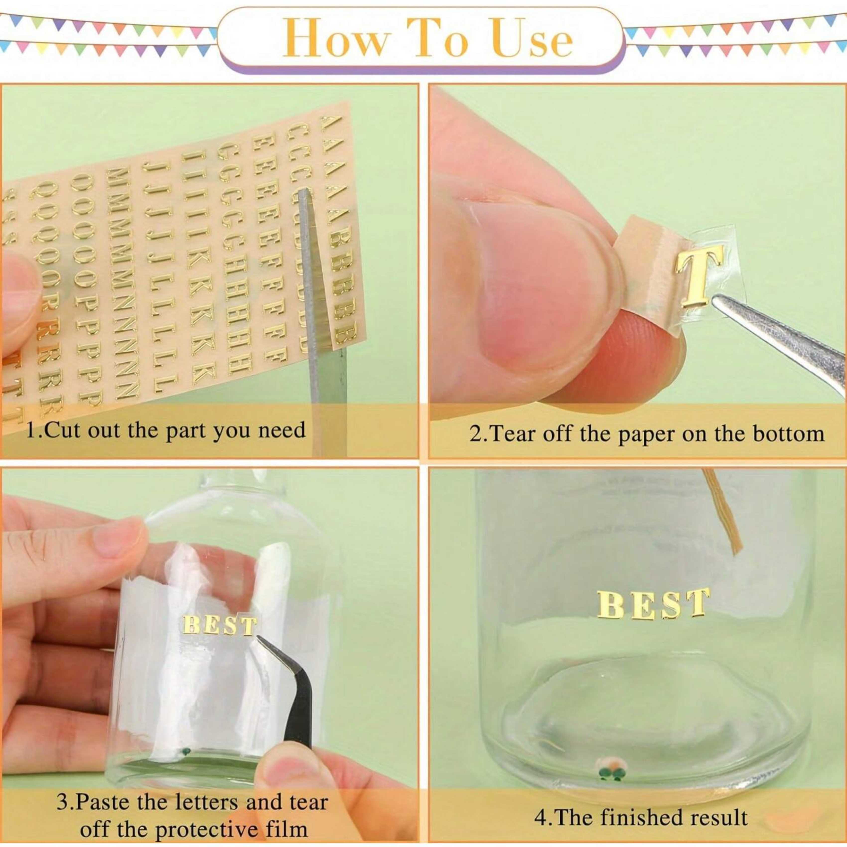12 Letter Resin Stickers, Mini - Resin Art Sticker review and price
