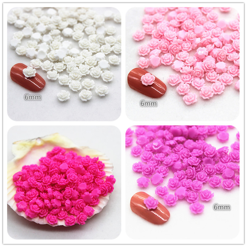 100pcs 6mm Resin Mini Rose Flo - Resin Art Rose review and price