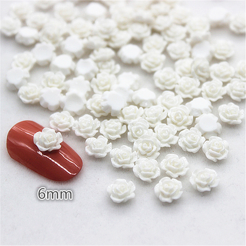 100pcs 6mm Resin Mini Rose Flo - Resin Art Rose review and price