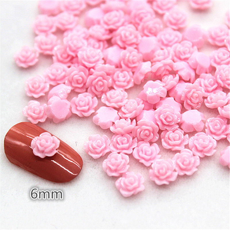 100pcs 6mm Resin Mini Rose Flo - Resin Art Rose review and price