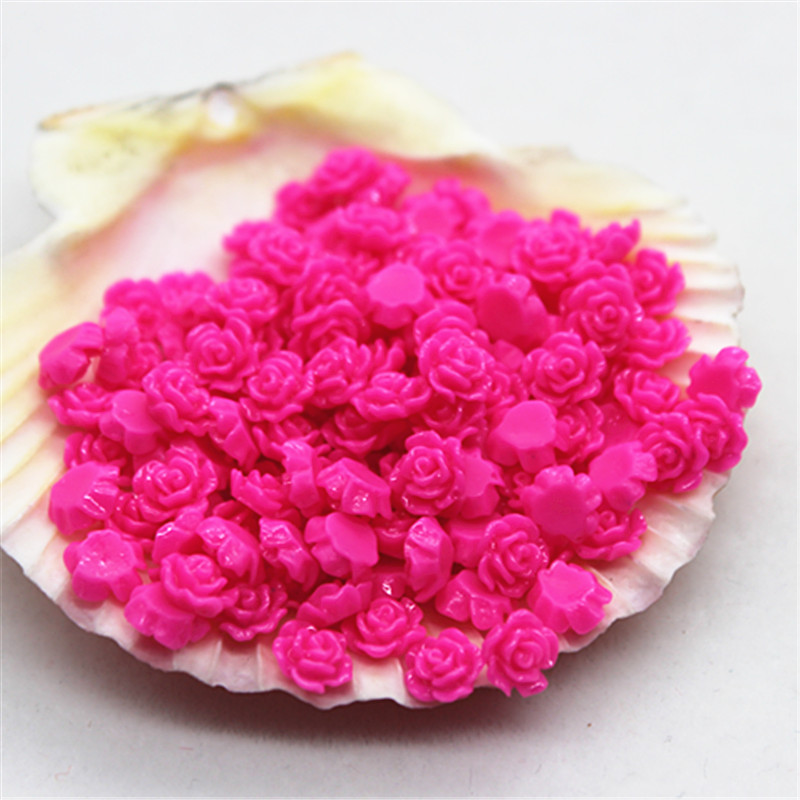 100pcs 6mm Resin Mini Rose Flo - Resin Art Rose review and price