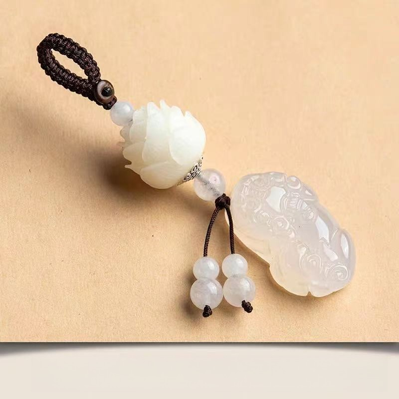 Pendant Lotus Keychain Car Cha - Resin Art A Keychain review and price