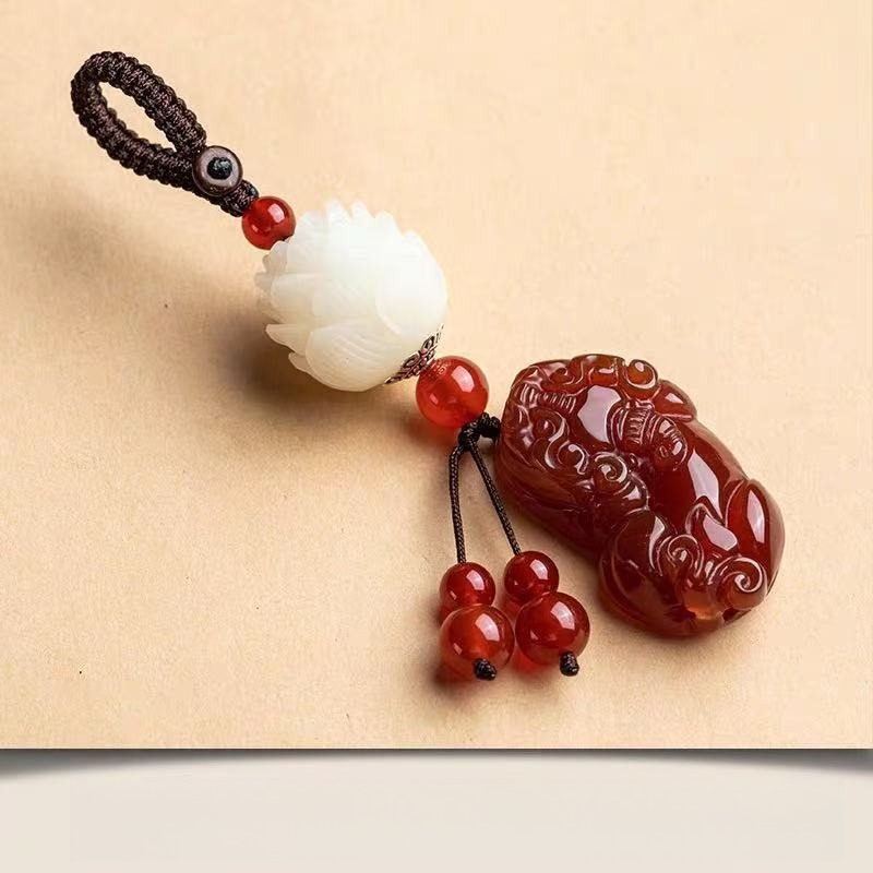 Pendant Lotus Keychain Car Cha - Resin Art A Keychain review and price