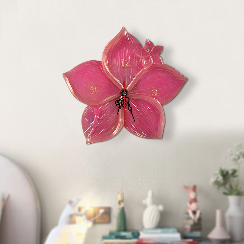 World Map Lotus Leaf Sakura Cl - Resin Art Clock review and price