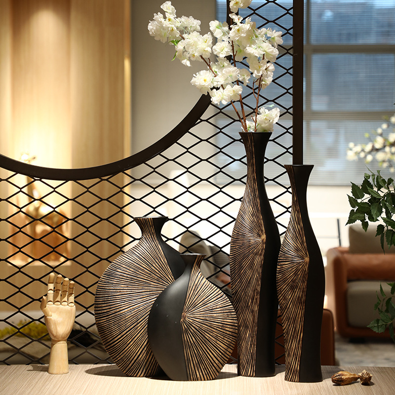 Retro Tall Resin Floor Vase, E - Resin Art In Floor review and price