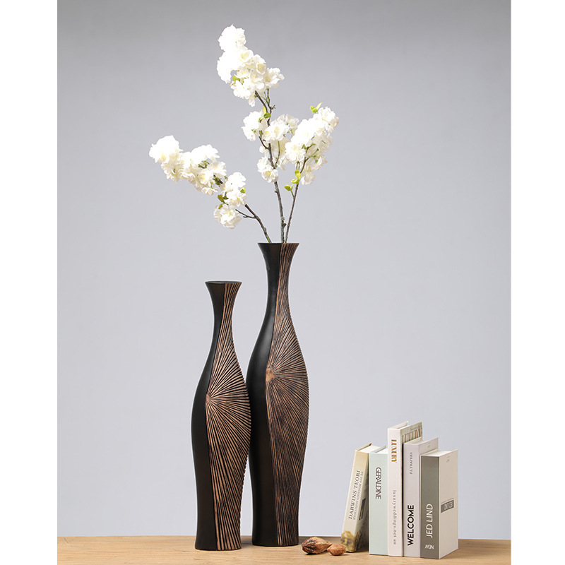 Retro Tall Resin Floor Vase, E - Resin Art In Floor review and price