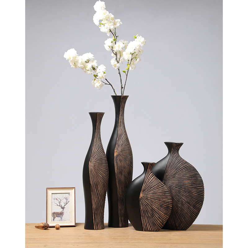 Retro Tall Resin Floor Vase, E - Resin Art In Floor review and price