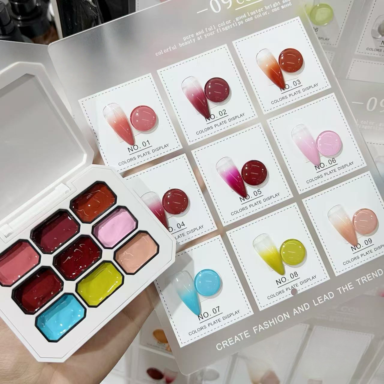 1pc Solid 9-grid Nail Patting  - Resin Art Gel review and price
