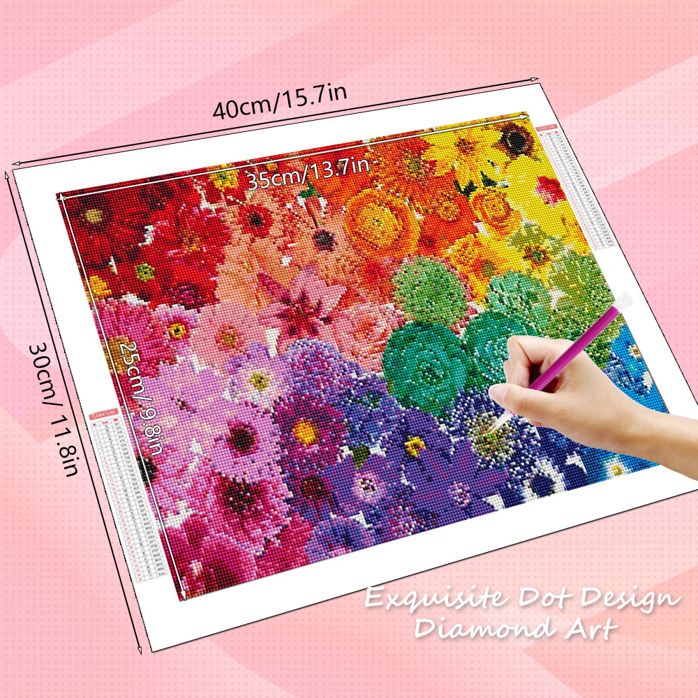 HUACAN Diamond Art Kits Flower - Resin Art Rose review and price