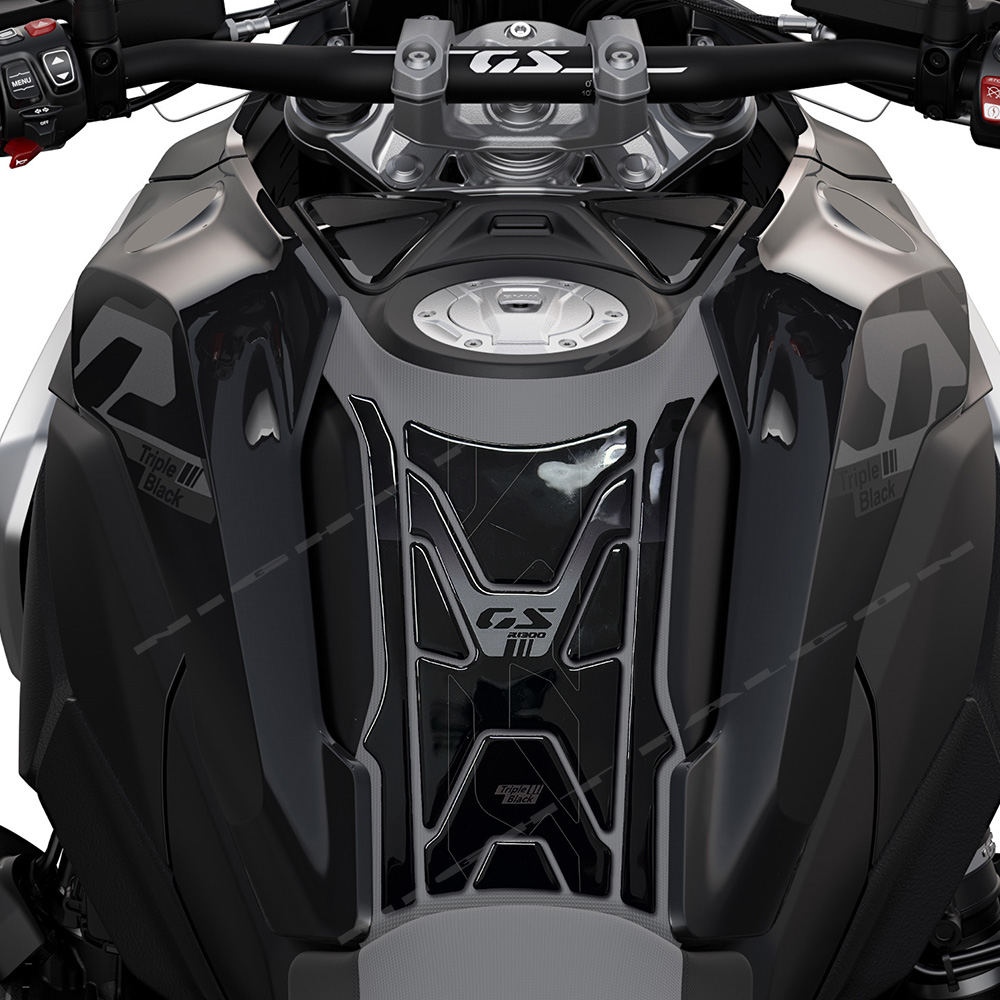 For BMW R 1300 GS Triple Black - Resin Art Sticker review and price