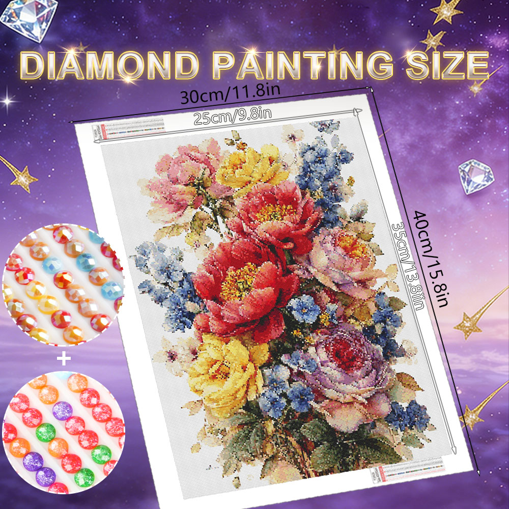 HUACAN Diamond Painting Kit Fl - Resin Art Rose review and price